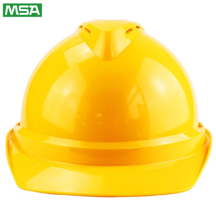 MSA  V-Gard 豪华型安全帽（印LOGO，ABS  超爱戴 灰针织 尼龙 D）