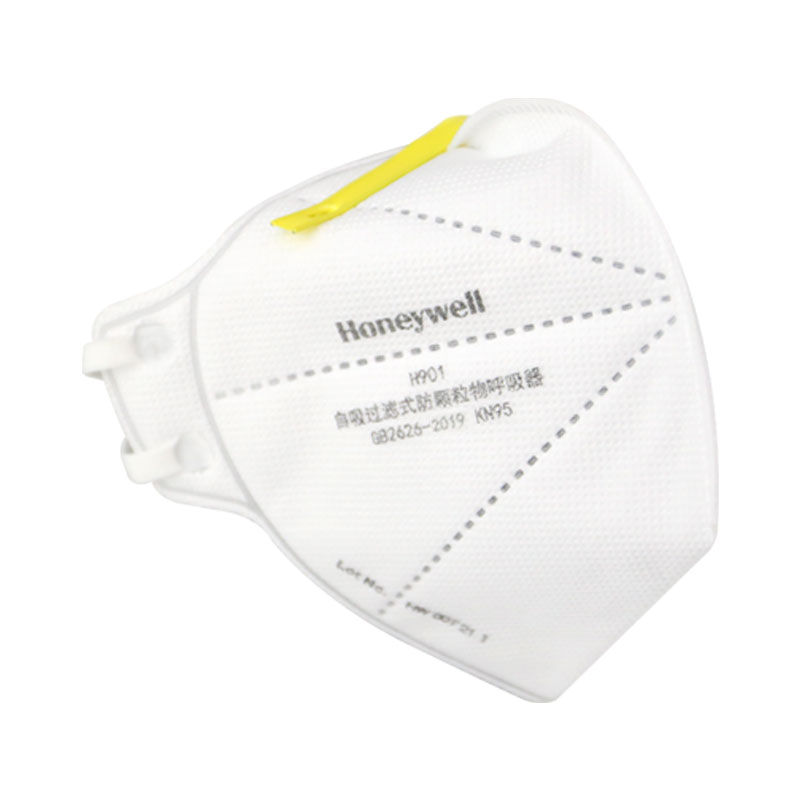 霍尼韦尔 H1005590 H901 KN95 折叠式口罩（白色，头带式，标准包装，50 只/盒，12 盒/箱）